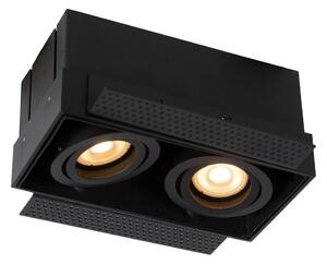 Lucide 09925/02/30 - Podhľadové svietidlo TRIMLESS 2xGU10/50W/230V čierna