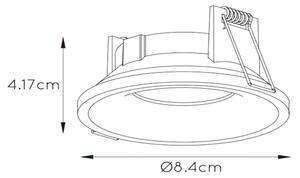 Lucide 09923/01/31 - Kúpeľňové svietidlo ZIVA 1xGU10/50W/230V IP44 biela