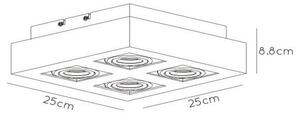 Lucide 09119/21/30 - LED Bodové svietidlo XIRAX 4xGU10/5W/230V biela