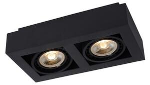 Lucide 09120/24/30 - LED Stmievateľné bodové svietidlo ZEFIX 2xGU10/12W/230V čierna