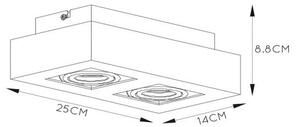Lucide 09119/11/31 - LED Bodové svietidlo XIRAX 2xGU10/5W/230V biela
