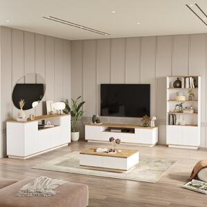 Kalune Design Súprava nábytku do obývacej izby 19 borovica Atlantic/biela