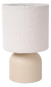 Lucide 10516/01/38 - Stolná lampa WOOLLY 1xE14/40W/230V krémová