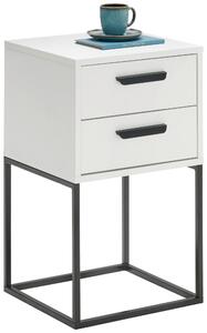 NOČNÝ STOLÍK, čierna, biela, 40/65/38,5 cm Carryhome - Spálňové sety