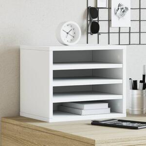 Maison Exclusive - Organizér na písací stôl Biely 36x26x29,5 cm Drevený materiál