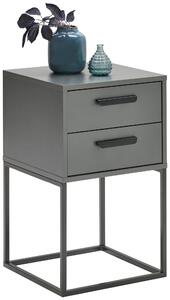 NOČNÝ STOLÍK, antracitová, čierna, 40/65/38,5 cm Carryhome - Spálňové sety