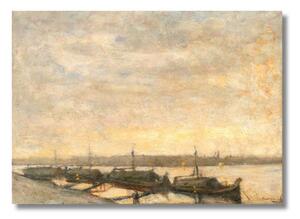 Obraz Ladislav Medňanský - Vlečné člny na Dunaji - S (40x30cm) 49€
