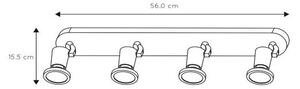 Lucide 11903/20/30 - LED bodové svietidlo JASTER-LED 4xGU10/5W/230V čierne