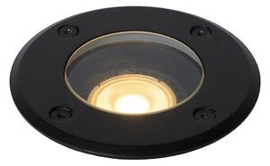 Lucide 11801/01/30- Vonkajšie zápustné svietidlo BILTIN 1xGU10/35W/230V IP67 čierna