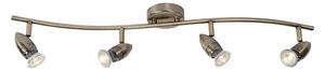 Lucide 13955/20/03 - LED bodové svietidlo CARO-LED 4xGU10/5W/230V bronz