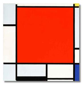 Obraz Mondrian - Kompozícia v Červenej, modrej a sivej