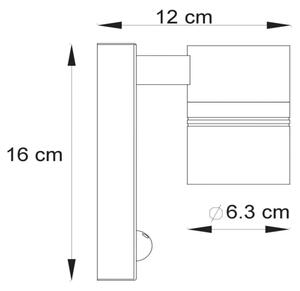 Lucide 14866/05/30 - LED Vonkajšie svietidlo so senzorom 1xGU10/5W/230V IP44