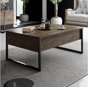 Konferenčný stolík LUXE 40x90 cm orech/čierna