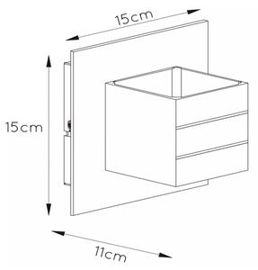 Lucide 17282/11/12 - Nástenné svietidlo BOK 1xG9/40W/230V
