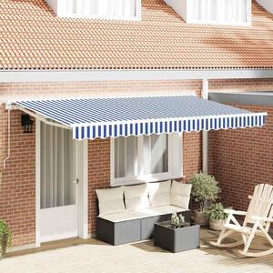 Maison Exclusive – Rám markízy, modro-biely, 350 x 200 cm