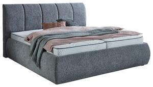ČALÚNENÁ POSTEĽ, 180/200 cm, strieborná Carryhome - Online Only spálne, Online Only