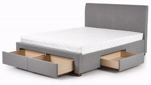HALMAR Čalúnená posteľ Dena 140x200 cm sivá