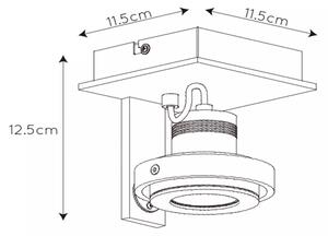 Lucide 17906/06/12 - LED Stmievateľné bodové svietidlo LANDA 1xGU10/5W/230V
