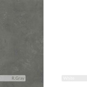 Dizajnová skrinka na mikrovlnku CORGI, biela / retro šedá