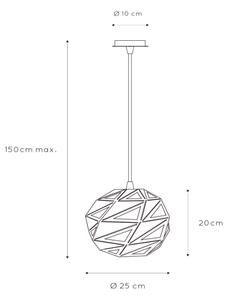 Lucide 21415/25/30 - Luster na lanku MALUNGA 1xE27/60W/230V