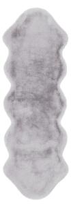 UMELÁ KOŽUŠINA, 60/180 cm, modrá, sivá - Online Only bytové doplnky, Online Only