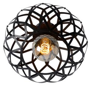 Lucide 21117/30/30 - Stropné svietidlo WOLFRAM 1xE27/40W/230V čierna