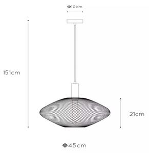 Lucide 21423/45/02 - Luster na lanku MESH 1xE27/40W/230V