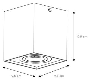 Lucide 22953/01/31 - Bodové svietidlo TUBE 1xGU10/50W/230V biela