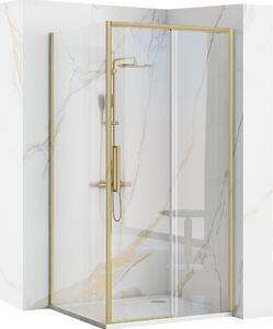 Rohový Sprchový Kút REA Rapid Slide 150X80 Gold 150X80X195Cm
