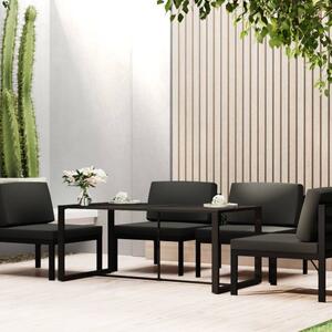 Maison Exclusive – Záhradný jedálenský stôl, antracit, 120 × 60 × 66 cm, hliník