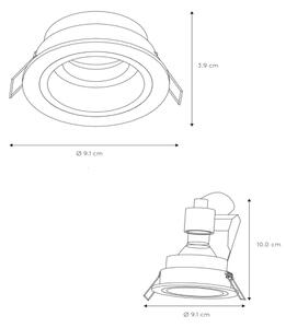 Lucide 22958/01/30 - Podhľadové svietidlo EMBED 1xGU10/50W/230V