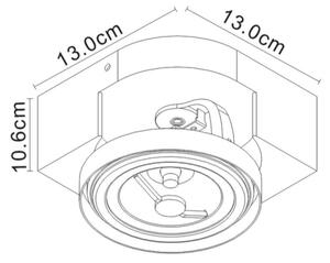 Lucide 22960/10/31 - LED Bodové svietidlo VERSUM AR111 LED/10W/230V biela