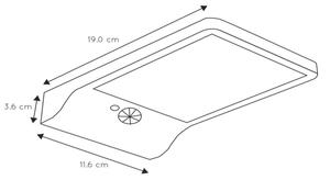 Lucide 22862/04/30 - LED solárne svietidlo so senzorom BASIC LED/3W/1,2V IP44