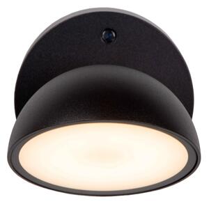 Lucide 22865/12/30 - LED Vonkajšie nástenné svietidlo FINN LED/12W/230V IP54 čierna