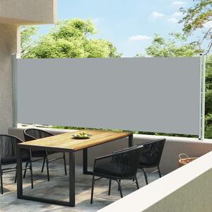 Maison Exclusive – boná markíza s výsuvom 600 x 160 cm, sivá
