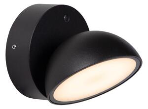 Lucide 22865/12/30 - LED Vonkajšie nástenné svietidlo FINN LED/12W/230V IP54 čierna