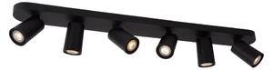 Lucide 23954/31/30 - LED Bodové svietidlo XYRUS 6xGU10/5W/230V čierna