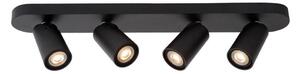 Lucide 23954/21/30 - LED Bodové svietidlo XYRUS 4xGU10/5W/230V čierna