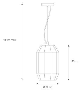 Lucide 25408/01/30 - Luster na lanku FERN 1xE27/60W/230V