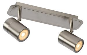 Lucide 26957/10/12 - LED Bodové svietidlo LENNERT 2xGU10/5W/230V matný chróm