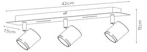 Lucide 26994/15/31 - LED Stmievateľné bodové svietidlo RILOU 3xGU10/5W/230V
