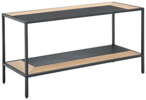KONZOLOVÝ STOLÍK, prírodná farba, čierna, drevo, kov, kompozitné drevo, 120/60/47 cm MID.YOU - Online Only obývacie izby, Online Only