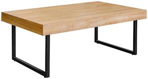 KONFERENČNÝ STOLÍK, čierna, farba duba, drevo, kov, kompozitné drevo, 110/65/42,5 cm MID.YOU - Stolíky do obývačky, Online Only