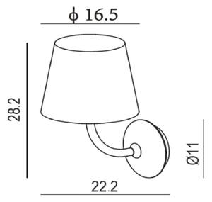 Lucide 27888/07/30 - LED Vonkajšie nástenné svietidlo JUSTIN LED/7W/230V IP65