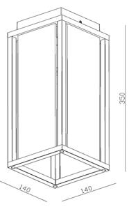 Lucide 27105/01/30- Vonkajšie nástenné svietidlo LAURENS 1xE27/15W/230V IP54 čierna