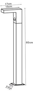 Lucide 28851/61/30 - LED Vonkajšia lampa so senzorom TEXAS LED/7W/230V IP54
