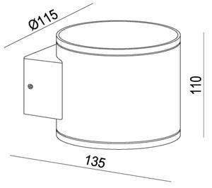 Lucide 28803/01/30 - Vonkajšie nástenné svietidlo OXFORD 1xG9/5W/230V IP54 čierna