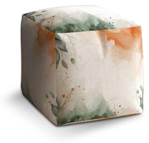 Sablio Taburet Cube Lesná hmla - 40x40x40 cm