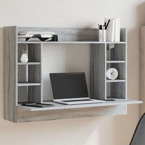 Maison Exclusive - Nástenný písací stôl Šedá Sonoma 105x48x75 cm Drevený materiál