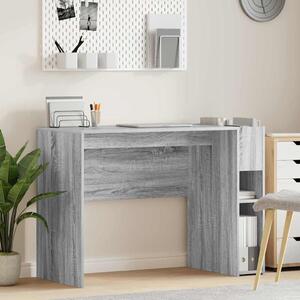 Maison Exclusive – Písací stôl, sivý Imitácia dreva Sonoma, 109 x 50 x 78 cm